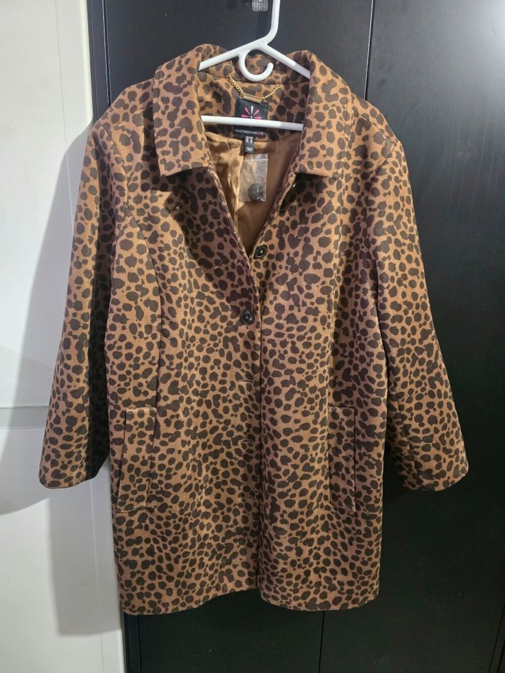 Isaac Mizrahi Live! Leopard Print Coat